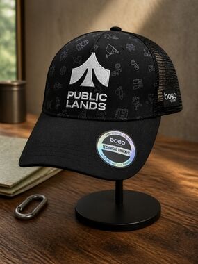 boco gear Black Public Lands Trucker Hat